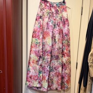Floral Maxi Evening Skirt